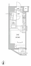 RELUXIA亀有 1Kの間取図画像