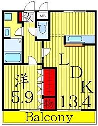 コンフォートレジデンス 1LDKの間取図画像