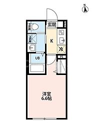 Patria梅島 1Kの間取図画像