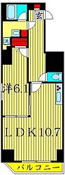 GRANDFORCE綾瀬2 1LDKの間取図画像