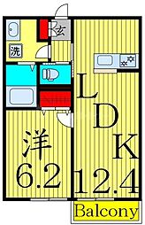 (仮称)足立区中央本町3丁目新築 1LDKの間取図画像