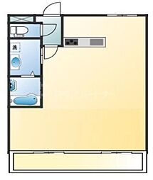 ふぢハイツ ワンルームの間取図画像