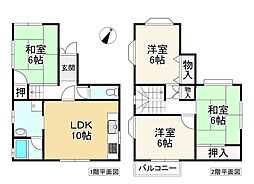 生駒市西旭ケ丘 4LDKの間取り