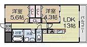 堺市西区浜寺船尾町東３丁 2階建 築13年のイメージ