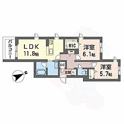 エクリアス浜寺 2階