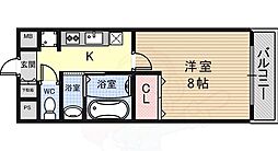 Feliz高石 1階1Kの間取り