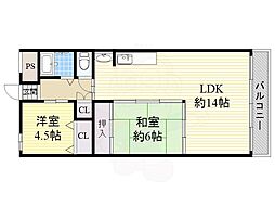 パレス竹ヶ城 6階