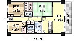 ルピナス泉大津 3LDKの間取図画像