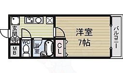 アーバンフジ 1Kの間取図画像