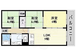 パークサイドマンション 3LDKの間取図画像