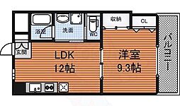 ハイツサッカラ 1LDKの間取図画像