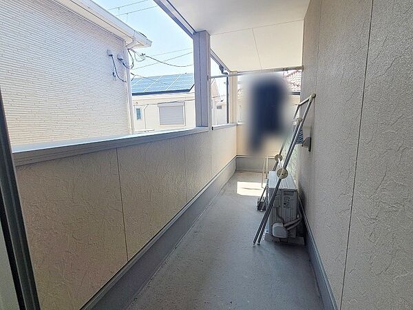 洗濯物も沢山干せます。