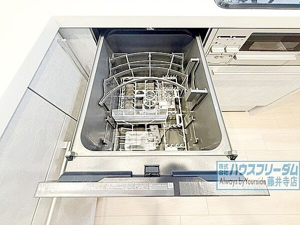 食洗機完備。手洗いよりも時間の節約ができます！