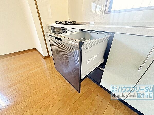 食洗機完備。手洗いよりも時間の節約ができます。