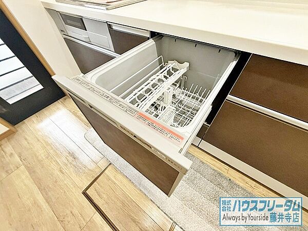 食洗機完備。手洗いよりも時間の節約ができます！