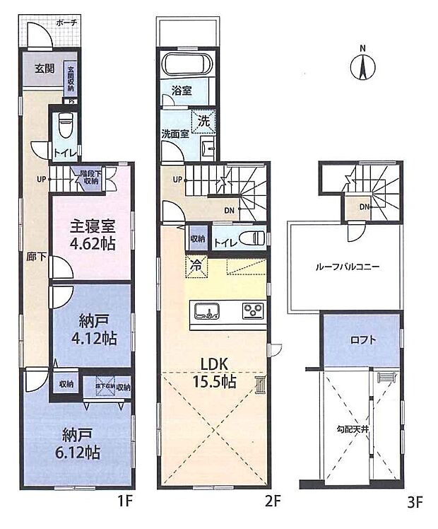 1SLDK　ロフト付き