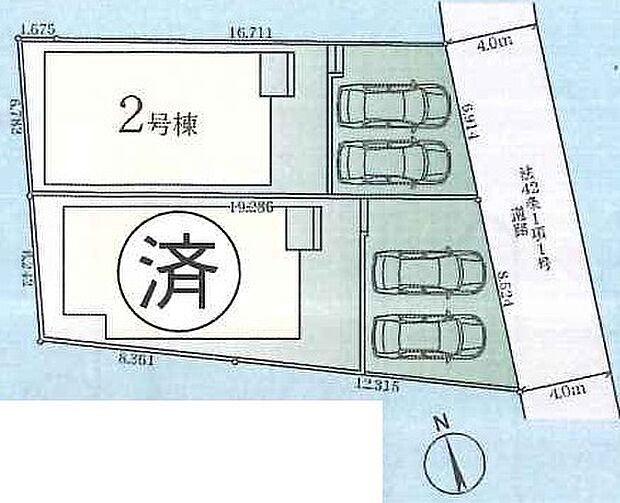 区画図、整形地