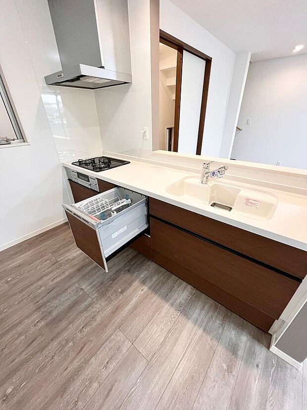 カウンターキッチン、食洗機付き