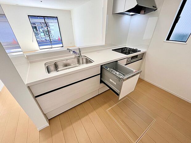 カウンターキッチン、食洗機付き