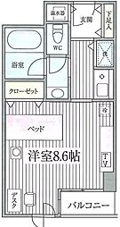 コンフォート荻窪 1Kの間取図画像