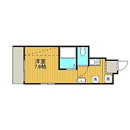 アイコート武蔵小金井 ワンルームの間取図画像