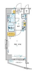 GENOVIA石神井台グリーンヴェール 1Kの間取図画像