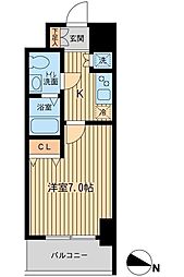 KDXレジデンス立川 1Kの間取図画像