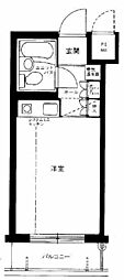 センチュリー西久保 ワンルームの間取図画像