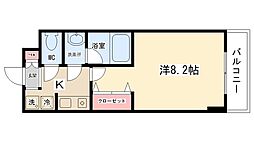 ジュネス古淵 1階1Kの間取り