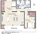 六ツ川台団地1-5号棟1階1,280万円