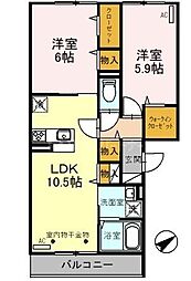間取図画像 2LDK
