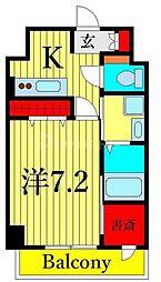 フリーダムファン 1階1Kの間取り
