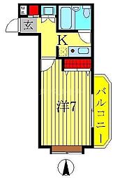 間取図画像 1K