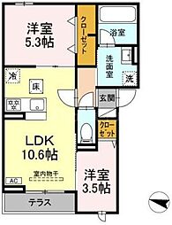 間取図画像 2LDK