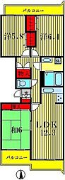 ラ・ポール七番館 3LDKの間取図画像