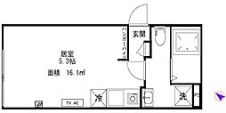 クレサージュ青戸 ワンルームの間取図画像