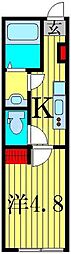 カインドネス京成小岩 1Kの間取図画像