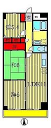エスポワール横山 3LDKの間取図画像