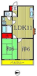 ウィステリアヒルズ 2LDKの間取図画像