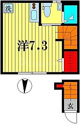 BrightHouse亀有 ワンルームの間取図画像