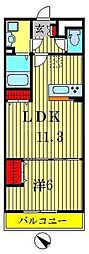 リブリ・ジュジュール 1LDKの間取図画像