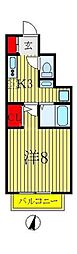 グレースK 1Kの間取図画像