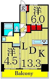 アーバンパーク立石 2LDKの間取図画像