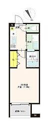 ハーモニーテラス柴又VIII 1Kの間取図画像