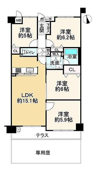 間取りを拡大表示