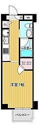 イーストアベニュー 1階1Kの間取り