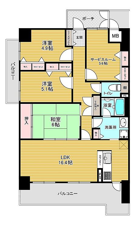 3SLDK 間取り