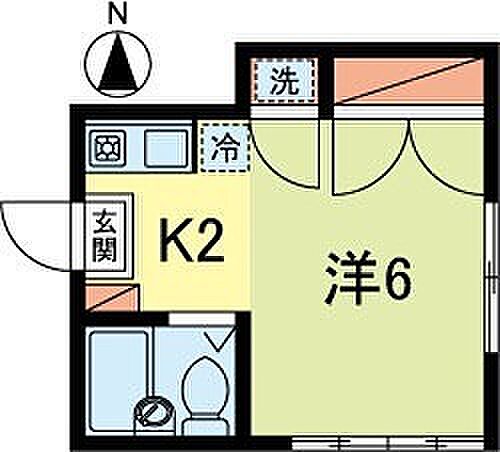 カーサリエト 102｜東京都武蔵野市境１丁目(賃貸アパート1K・1階・19.00㎡)の写真 その2