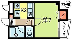 東京メトロ丸ノ内線 東高円寺駅 徒歩5分の賃貸マンション 3階1Kの間取り