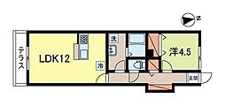 グランバレー南荻窪 1LDKの間取図画像